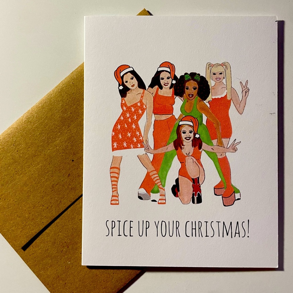 Spice Girls - Spice up your Christmas Greeting Card